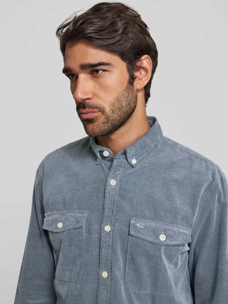 camel active Regular fit vrijetijdsoverhemd met button-downkraag