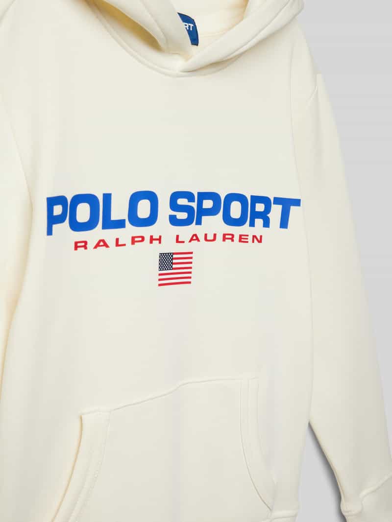 Polo Sport Hoodie met labelprint