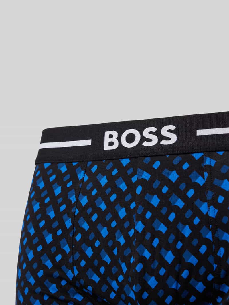 Boss Boxershort met elastische band met label in een set van 3 stuks van