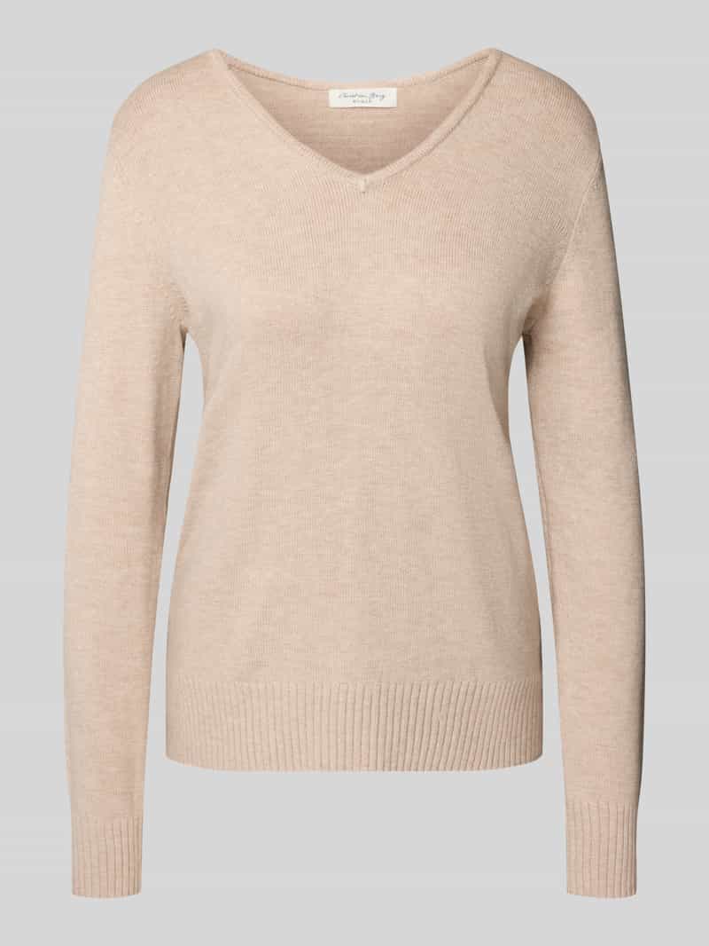 Christian Berg Woman Regular fit shirt van lange mouwen van viscosemix in gebreide look