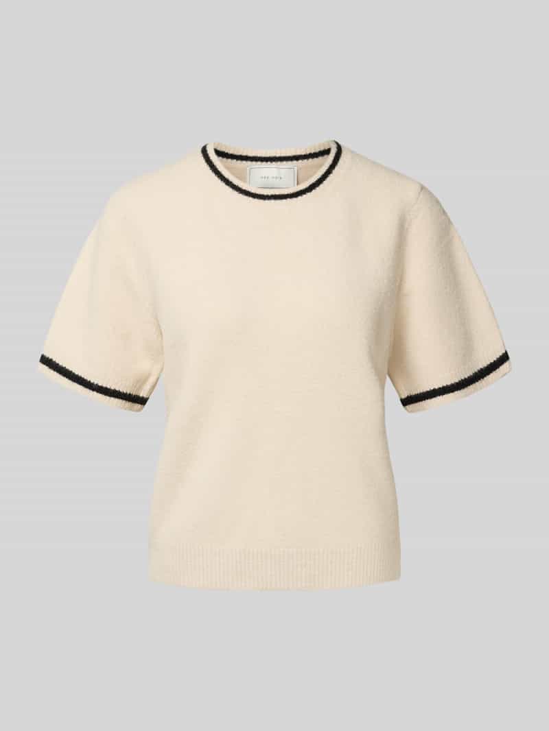NEO NOIR Gebreid shirt met ronde hals model 'MAWINA'