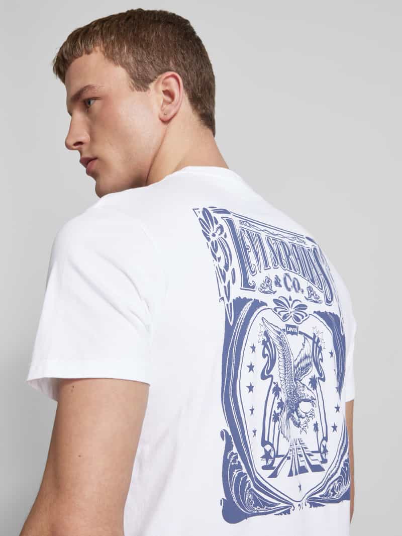 Levi's T-shirt met labelprint