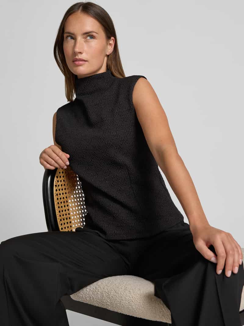 HUGO Shaped fit blousetop met structuurmotief model 'DAIRED'
