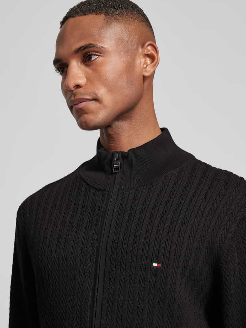Tommy Hilfiger Gebreid jack met logostitching