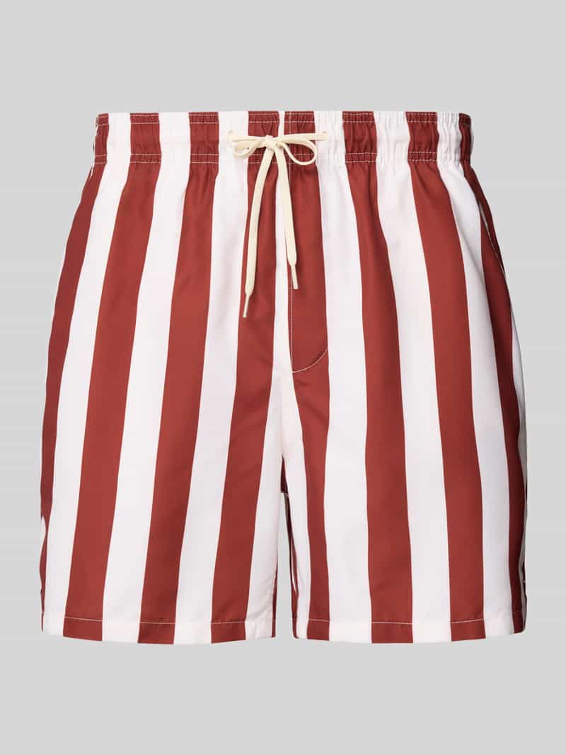 Selected Homme Korte zwembroek met streepmotief model 'DANE'
