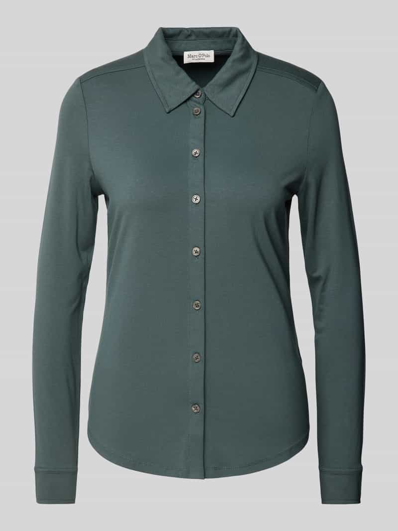 MARC O POLO Regular fit jersey blouse van viscosemix met smalle mouwen