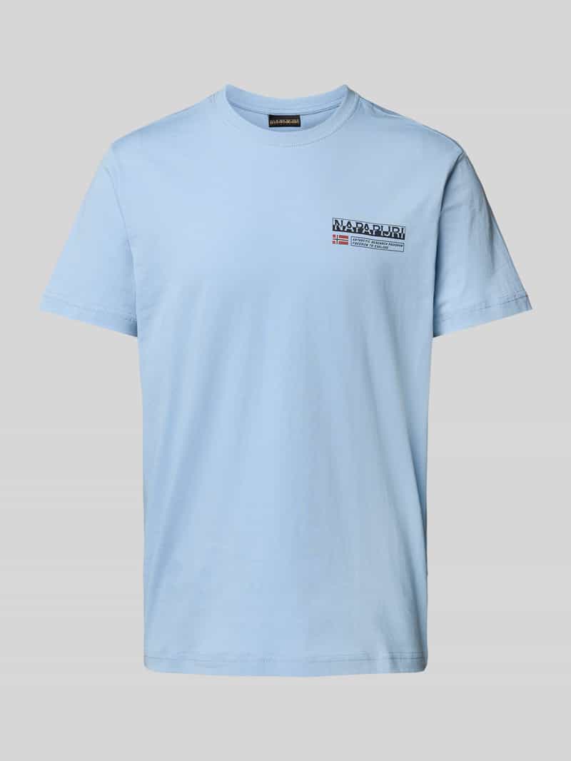 Napapijri T-shirt met labelprint model 'KASBA'