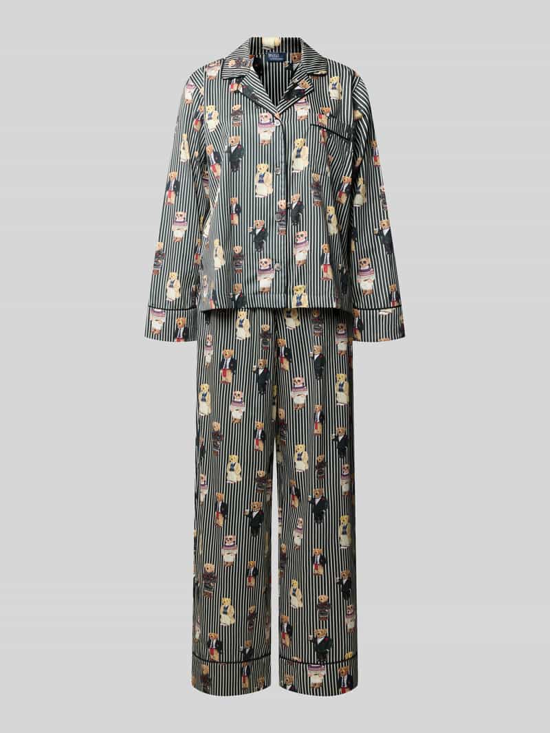 Polo Ralph Lauren Regular fit pyjama van puur katoen met polo bear-print
