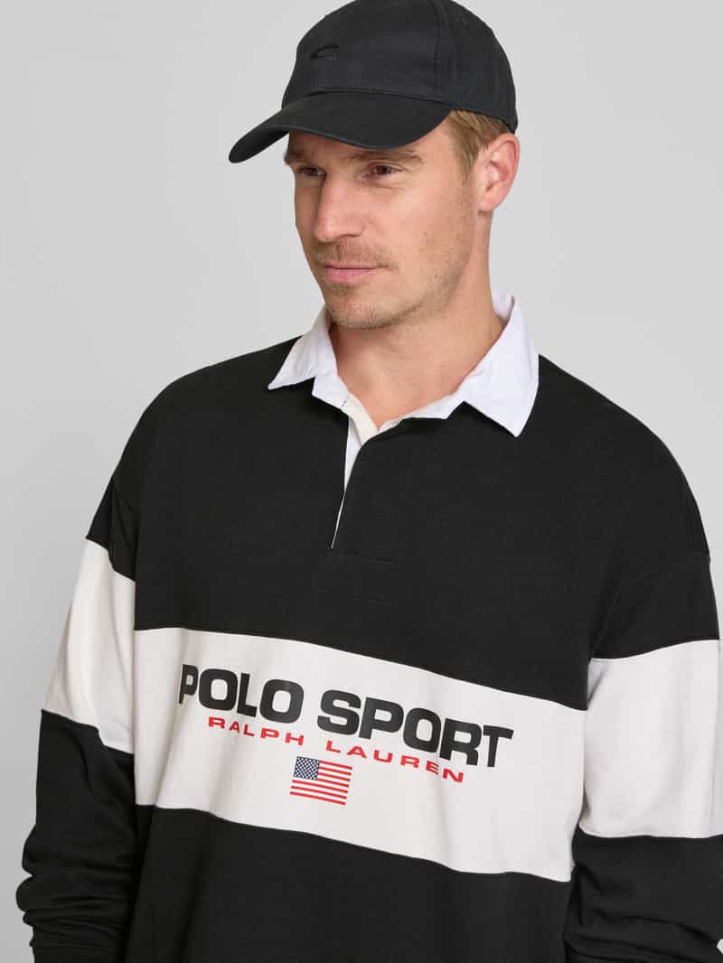 Polo Ralph Lauren Sweatshirt met polokraag en labelprint