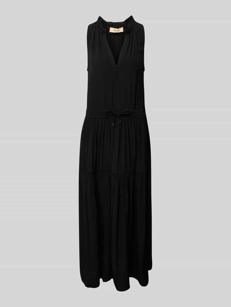 MOS MOSH Maxi-jurk met tuniekkraag model 'Sabri'