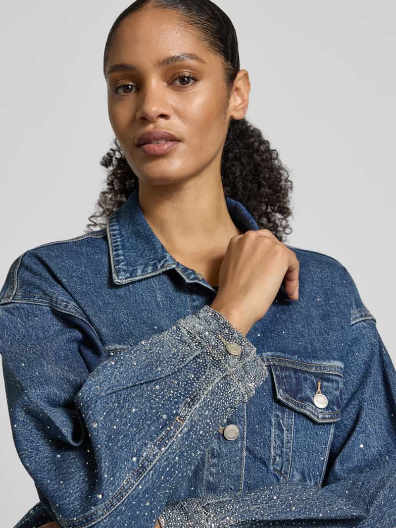 miss goodlife Jeansjack met siersteentjes