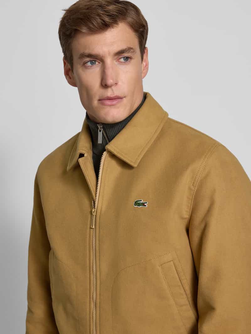 Lacoste Regular fit bomberjack van puur katoen