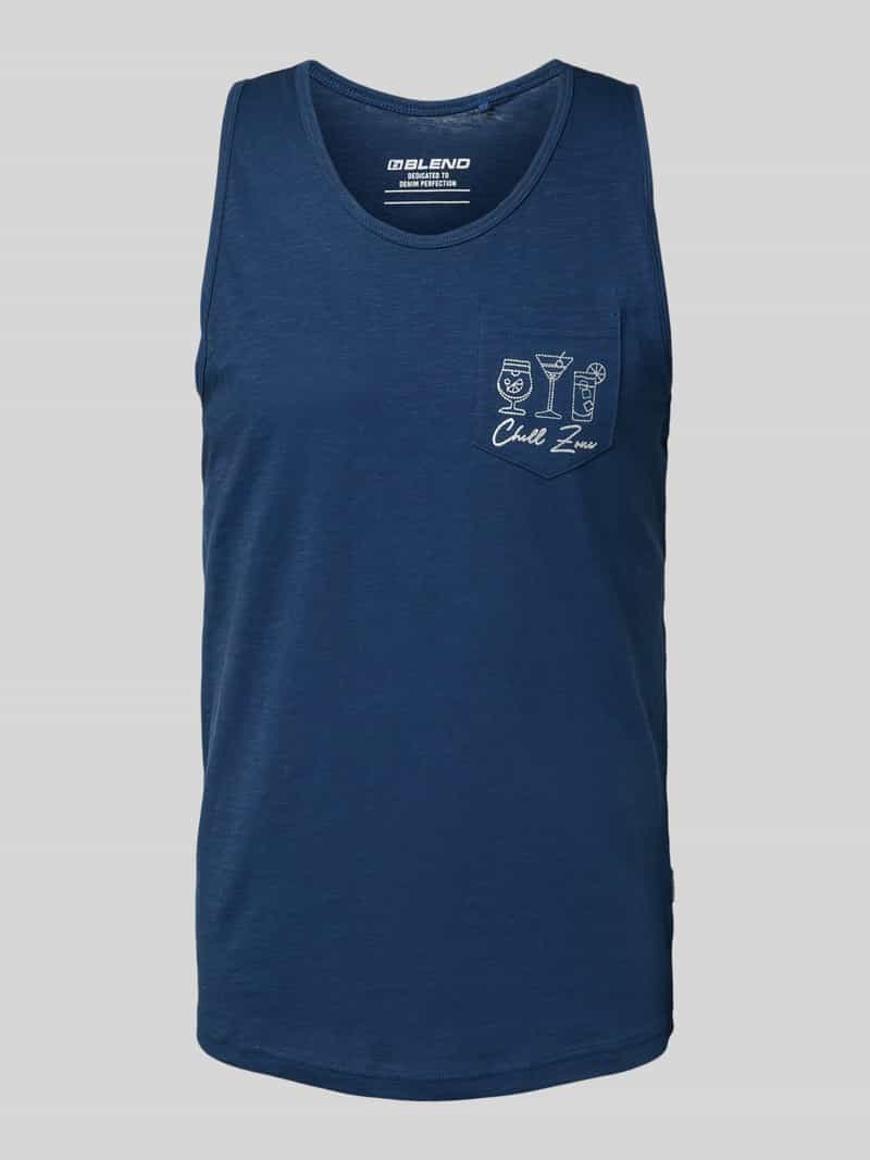 Blend Tanktop met borstzak model 'UERIK'