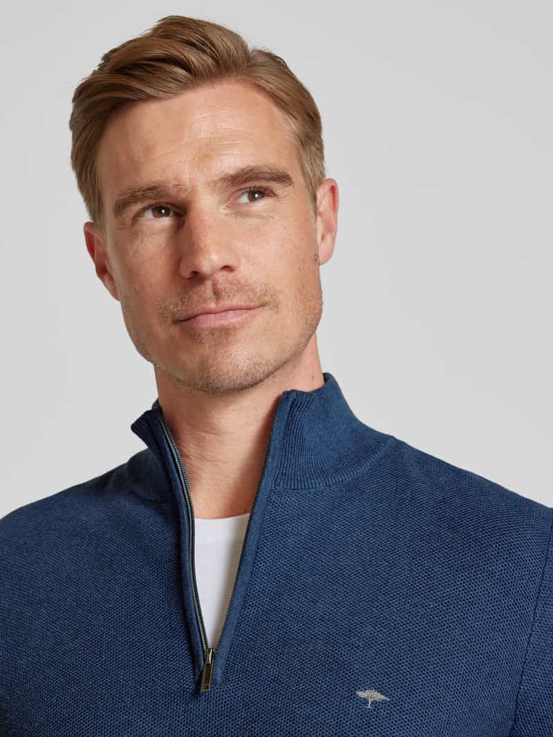 FYNCH-HATTON Gebreide pullover met labelstitching