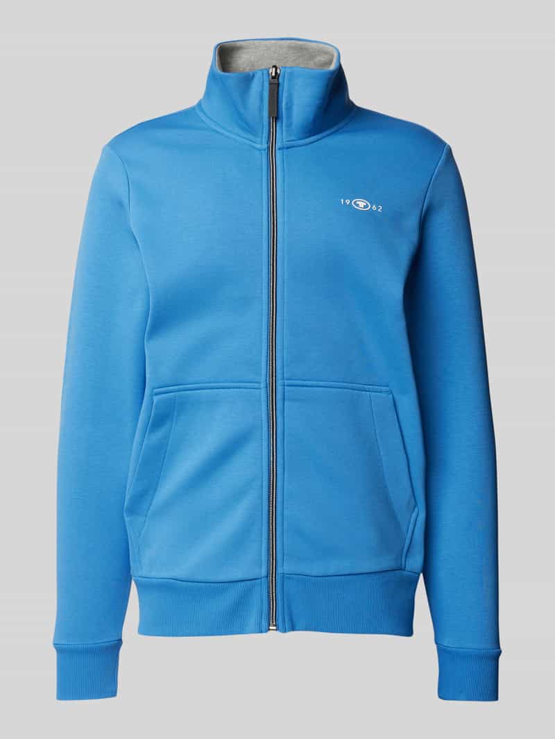 Tom Tailor Regular fit sweatjack van katoenmix met opstaande kraag
