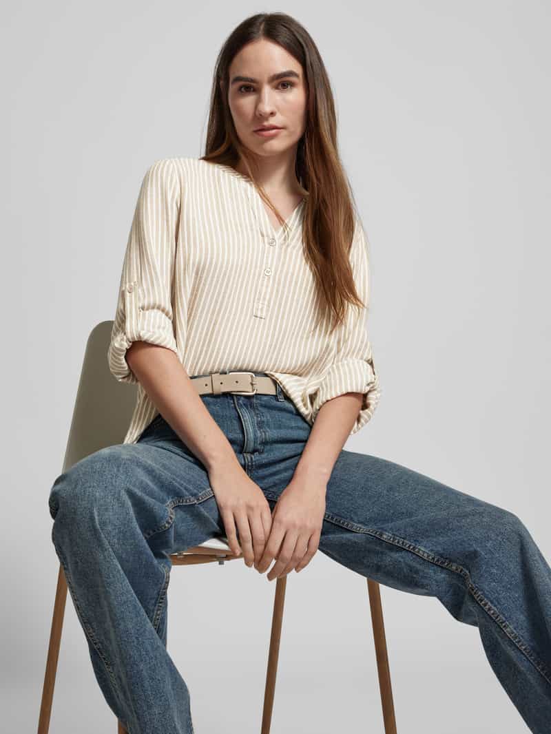 Kaffe Blouse met korte knoopsluiting model 'milia'