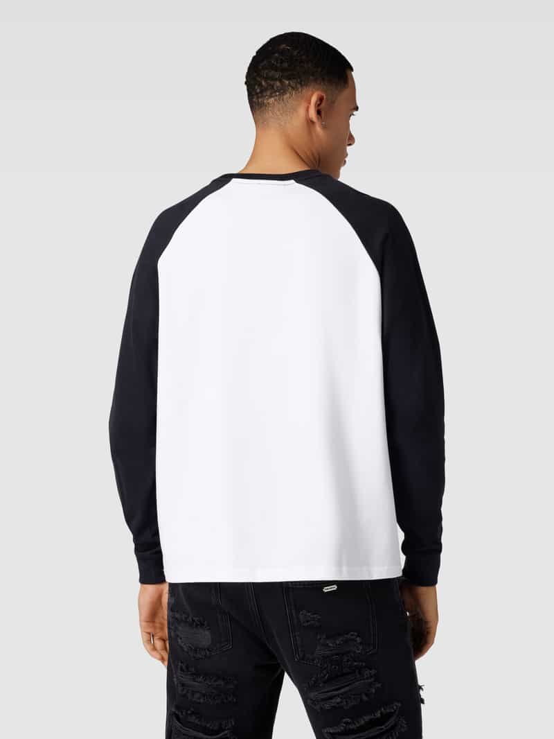 Shirt met lange mouwen en motiefprint, model 'HLDY CLUB' No Bystanders