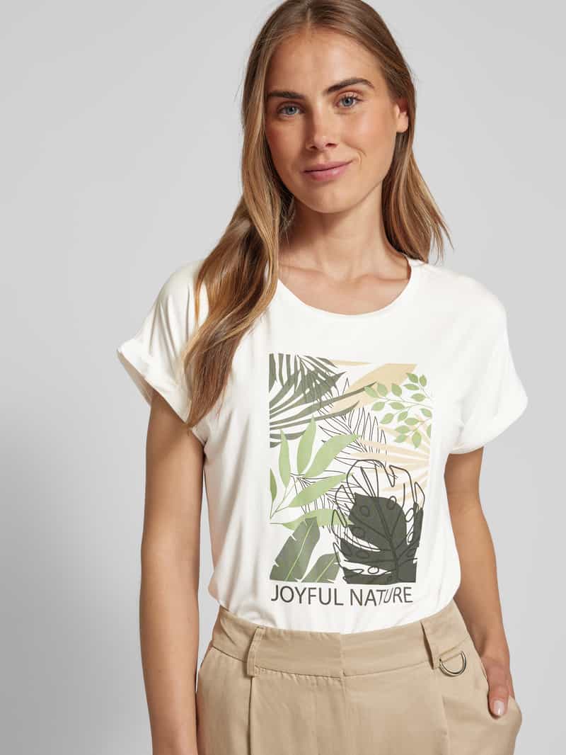 Soyaconcept T-shirt met bloemenprint model 'MARICA'