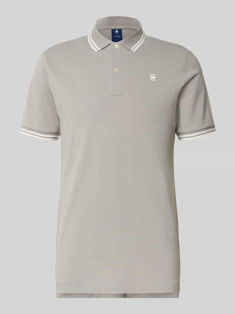G-Star Raw Slim fit poloshirt met labelstitching model 'Dunda'