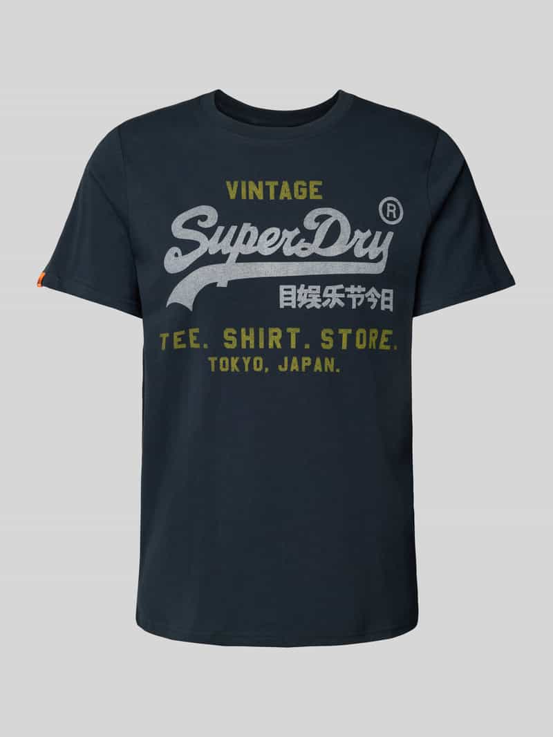 Superdry Relaxed fit T-shirt met labelprint