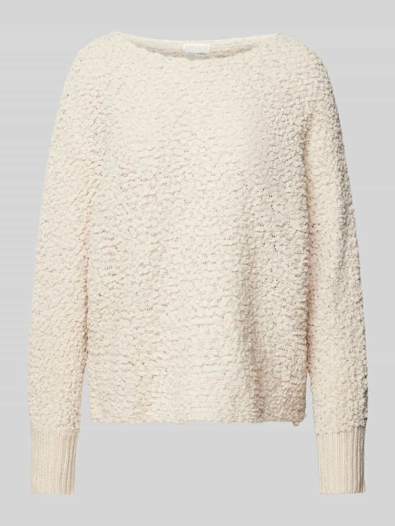 Apricot Gebreide pullover met boothals