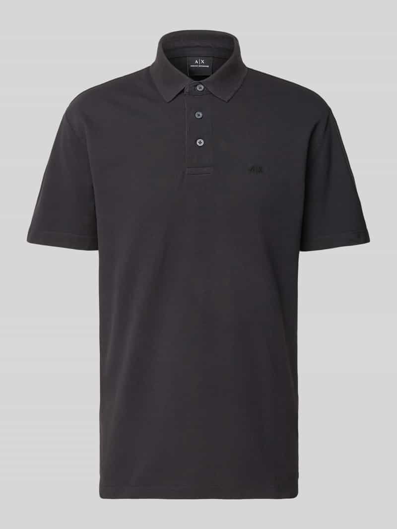 Armani Exchange Poloshirt met korte knoopsluiting