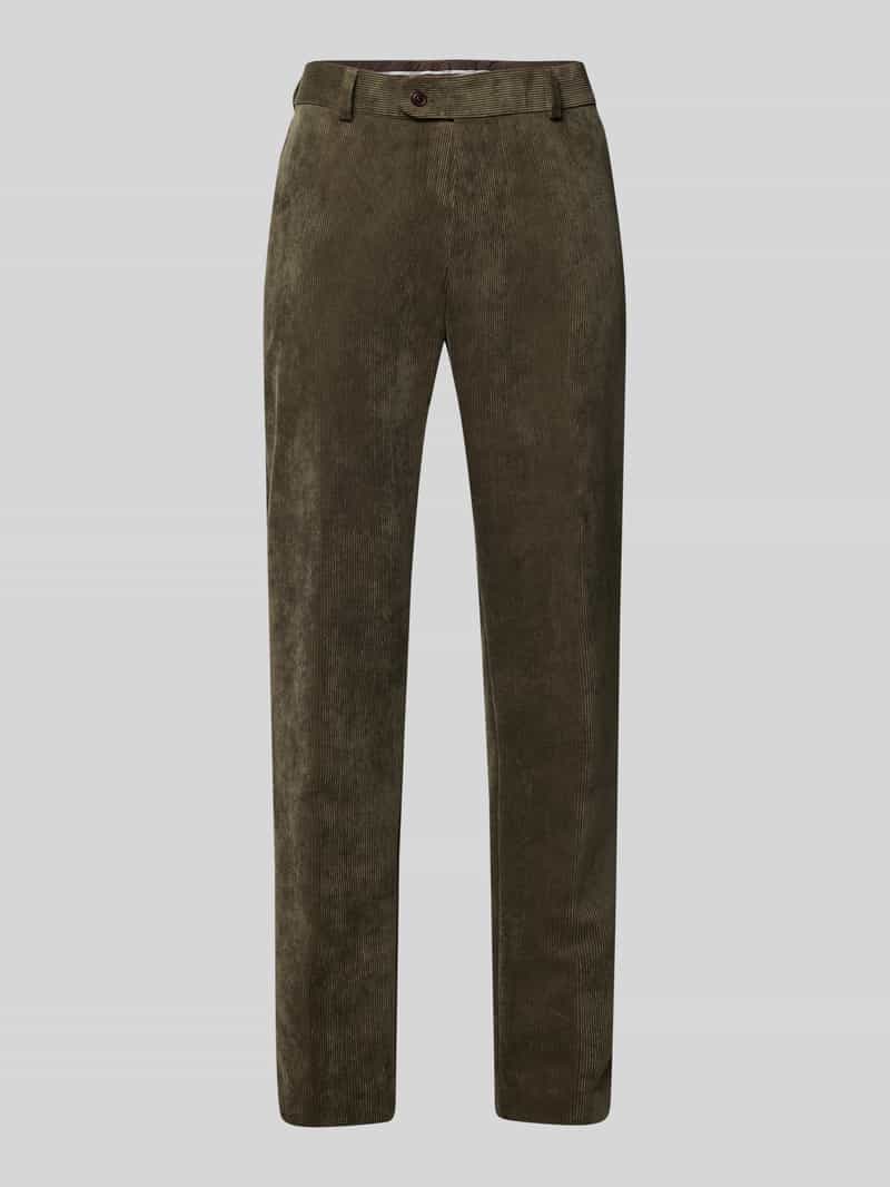 carl gross Corduroy broek met Franse steekzakken model 'Tomte'