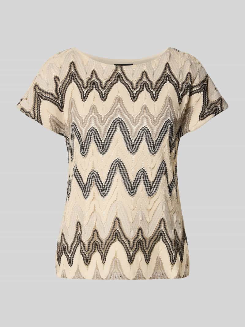 s.Oliver BLACK LABEL Relaxed fit T-shirt van gebreide jersey