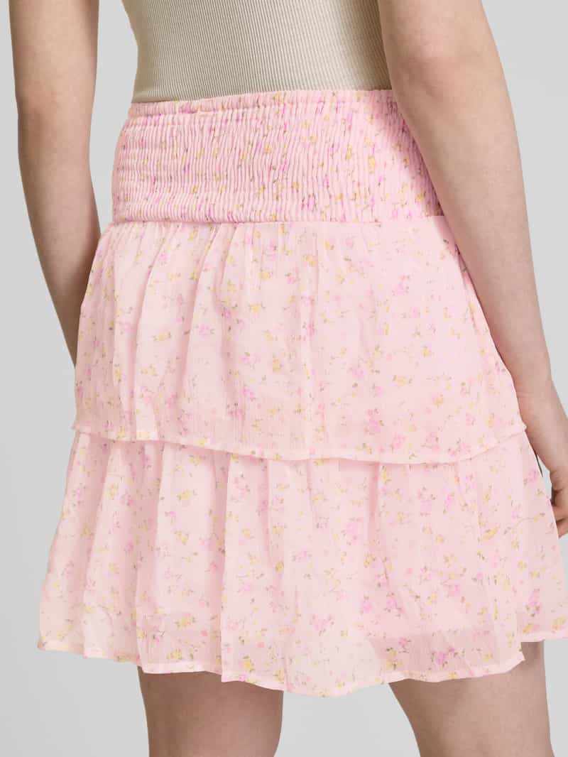 Vero Moda Uitlopende minirok met all-over motief model 'SMILLA'