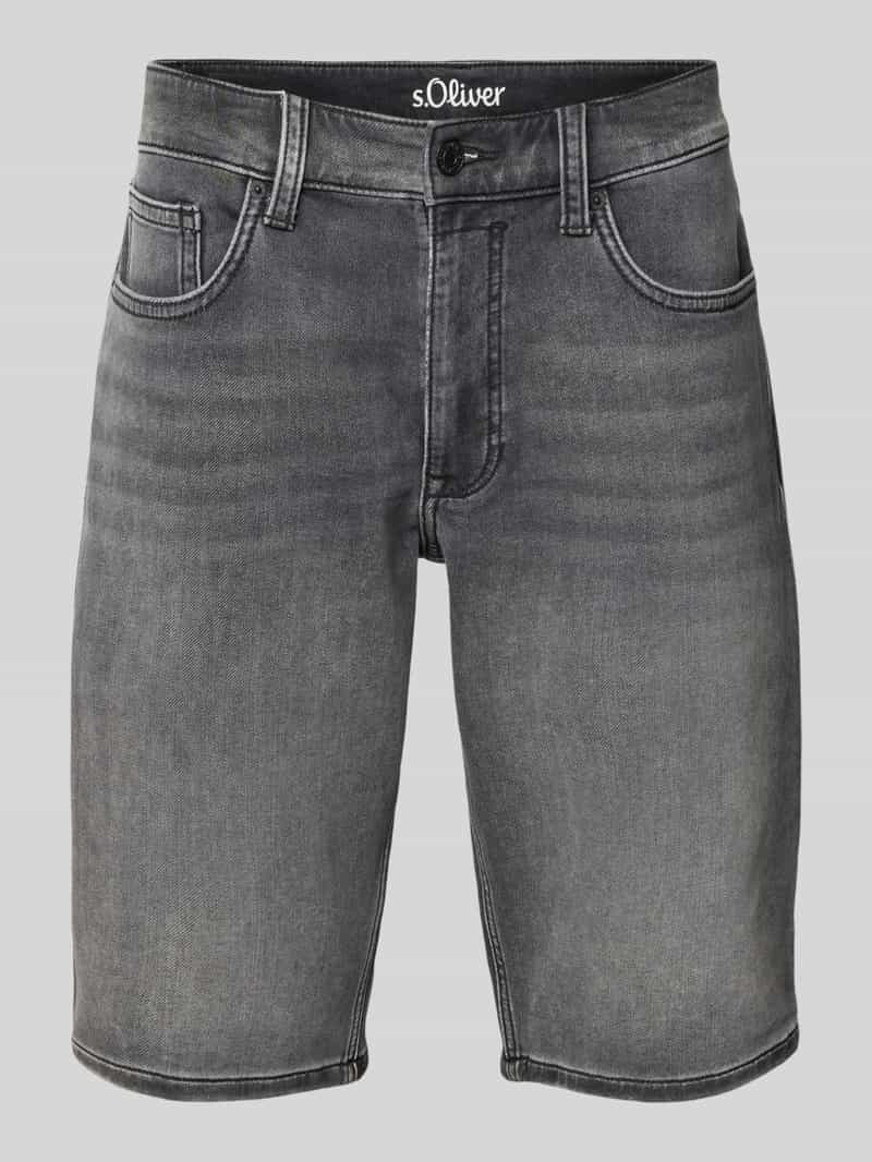 s.Oliver RED LABEL Korte regular fit jeans in 5-pocketmodel