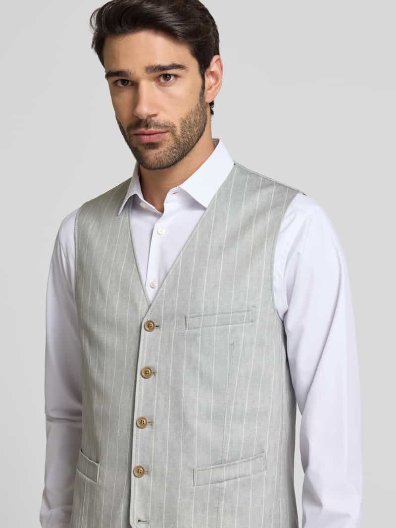 CG Club of Gents Gilet met strookzakken model 'Mosley'