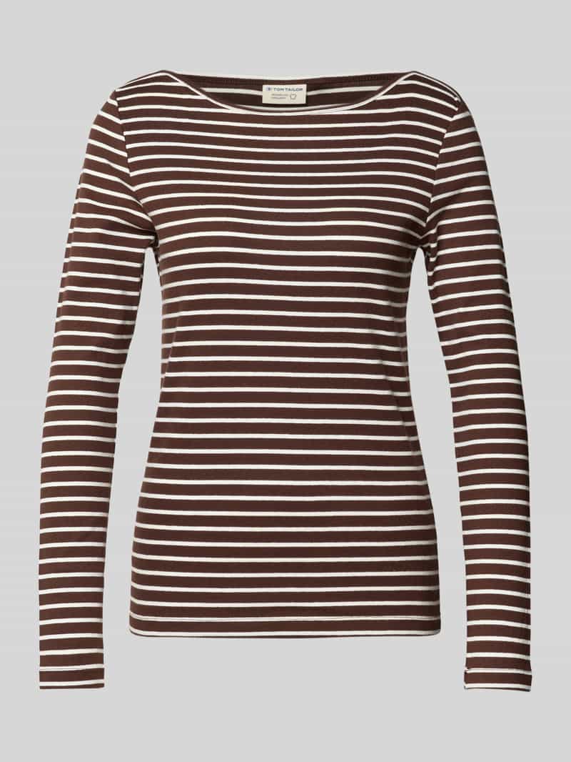 Tom Tailor Regular fit shirt met lange mouwen van katoenmix