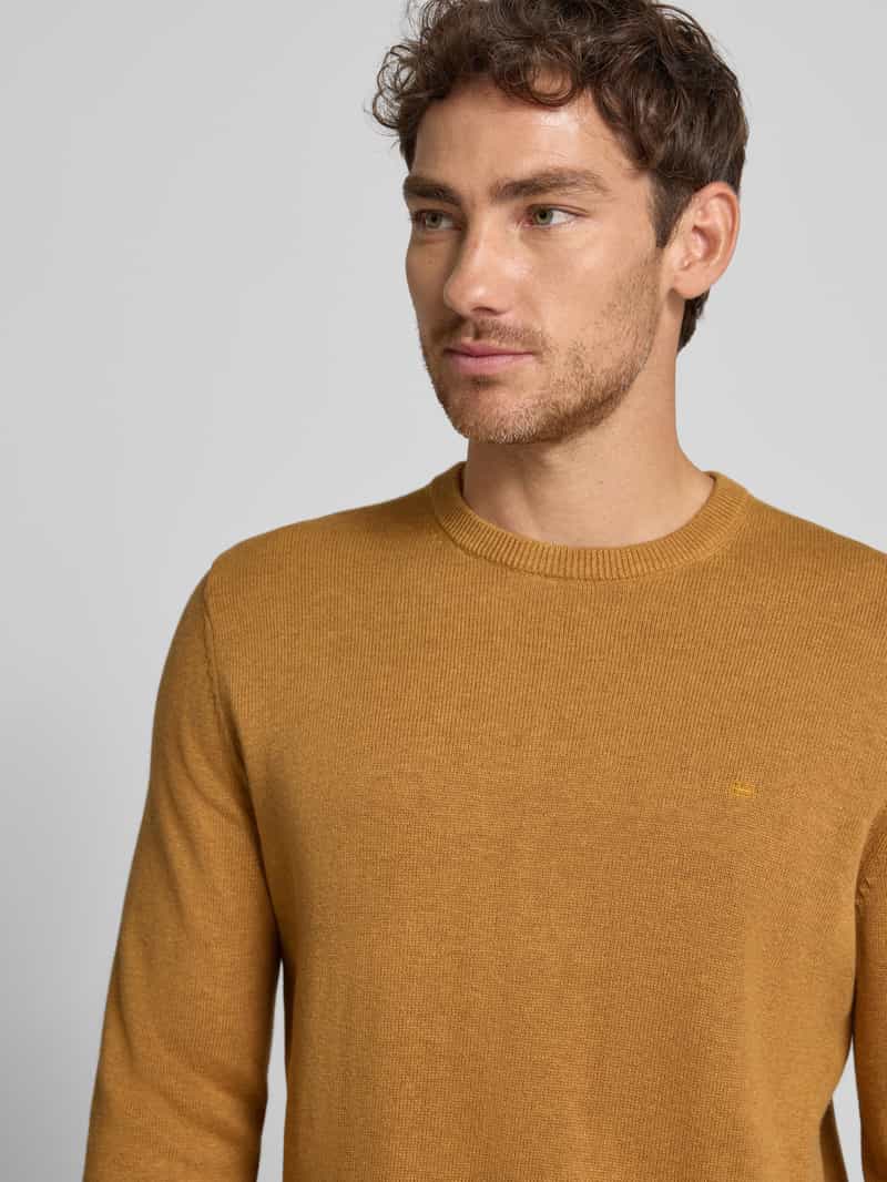 Christian Berg Men Gebreide pullover met ribboorden