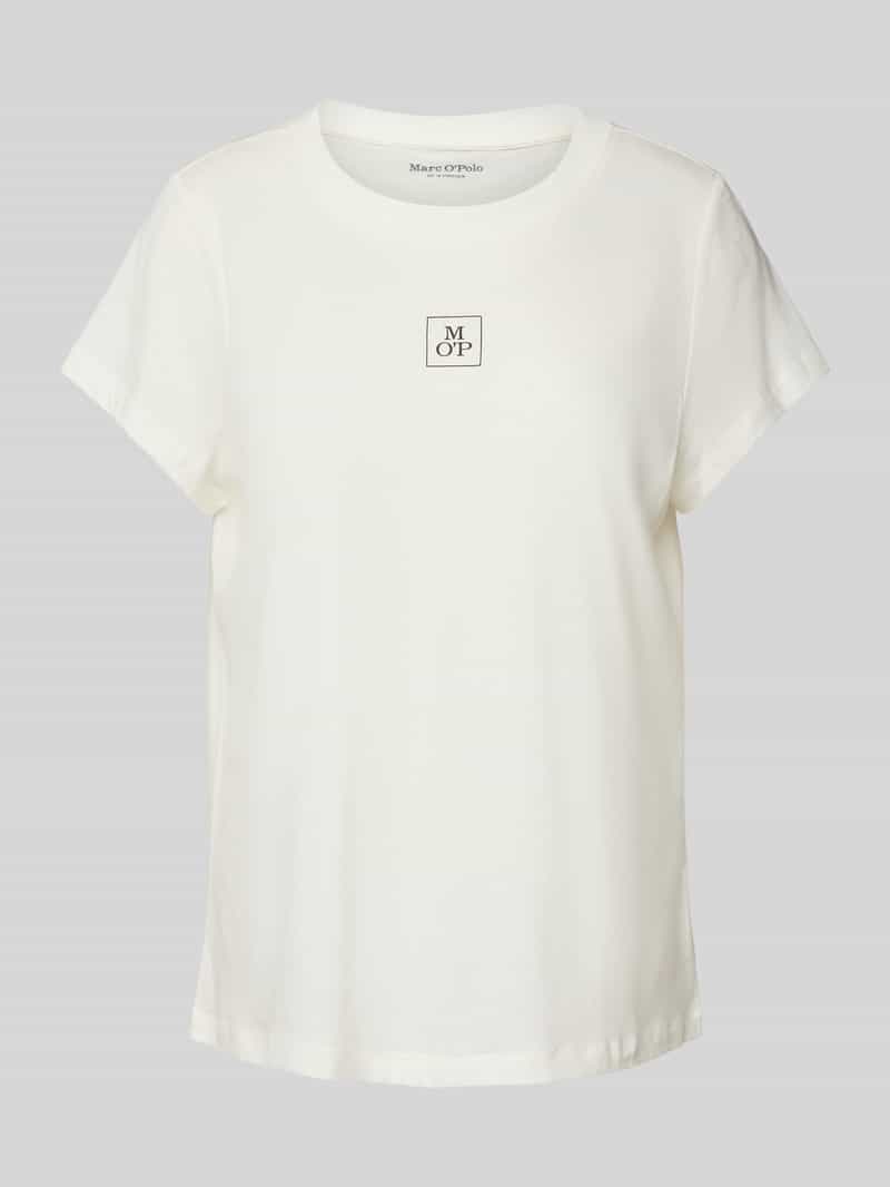 Marc O'Polo Regular fit pyjamatop in een mix van modal en katoen met logoprint