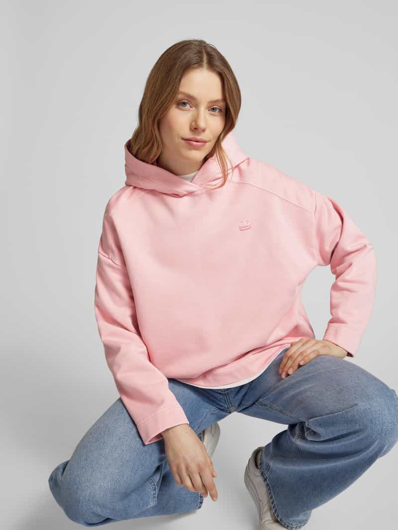 drykorn Oversized hoodie met labelstitching model 'RAIANA'