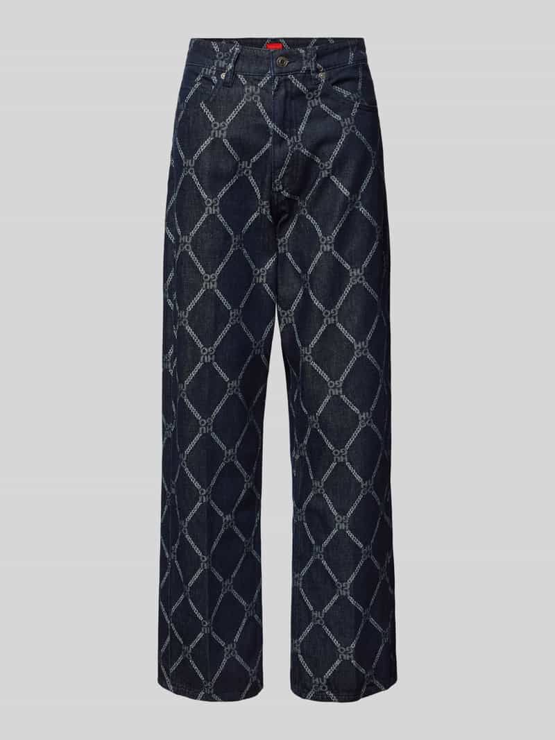 HUGO Wide leg jeans in 5-pocketmodel model 'Gisanna'