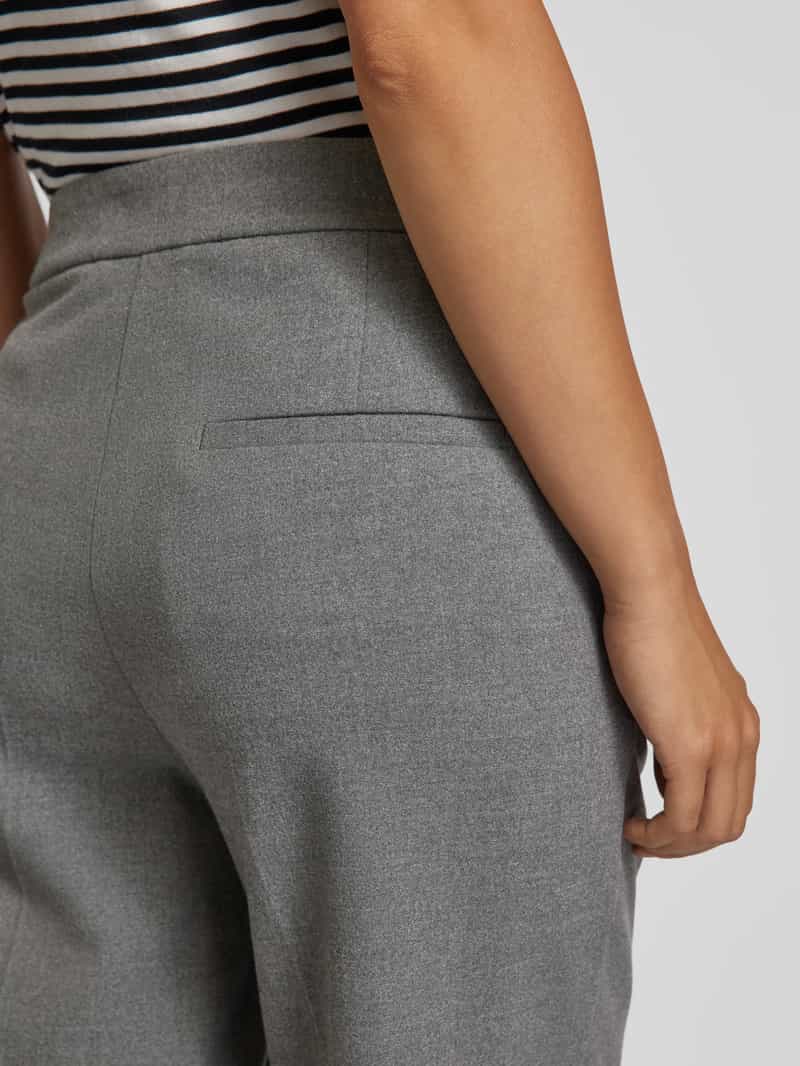 Marc O'Polo Stoffen broek met persplooien en haakjessluiting