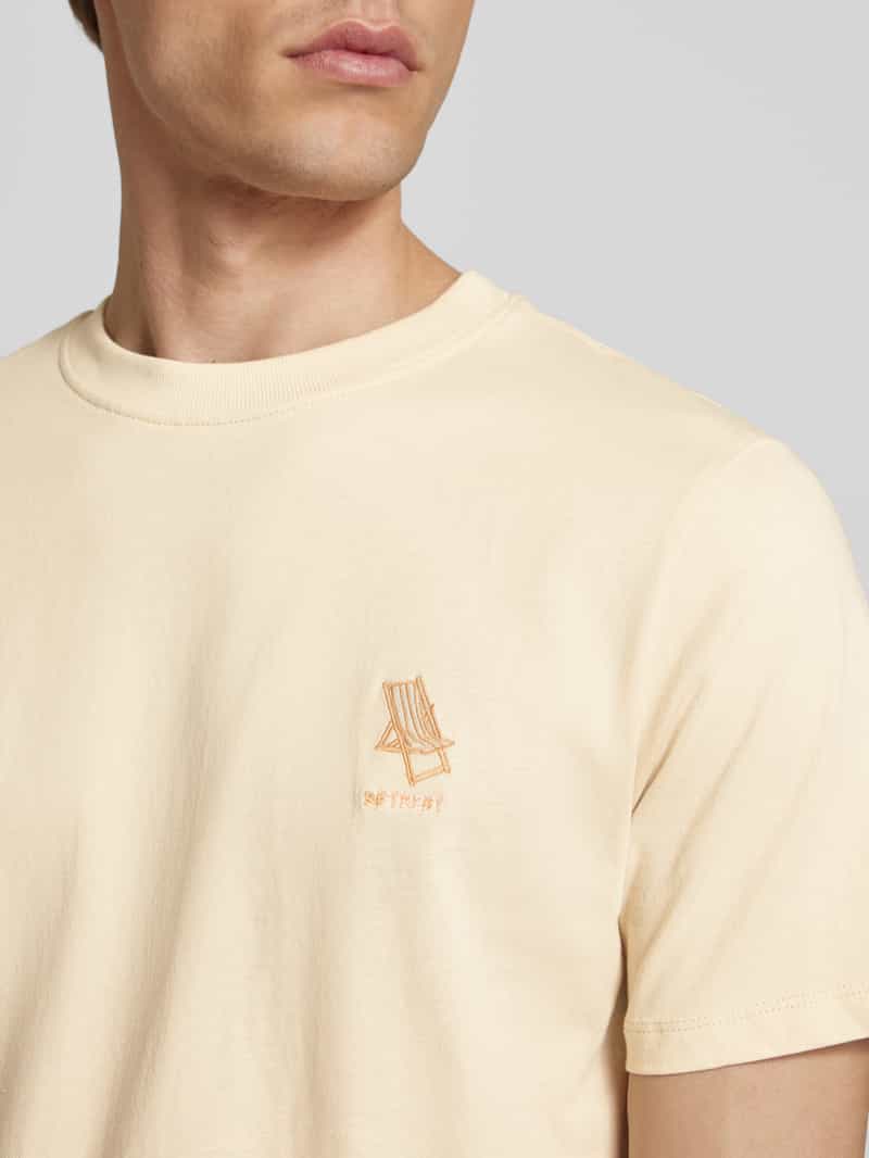 Blend T-shirt met stitchingdetail model 'JEPPE'