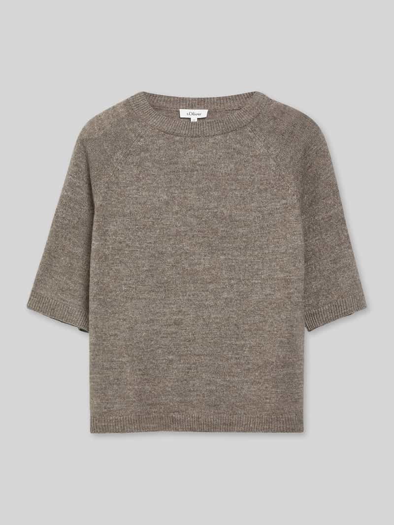 relaxed fit pullover met alpaca-aandeel