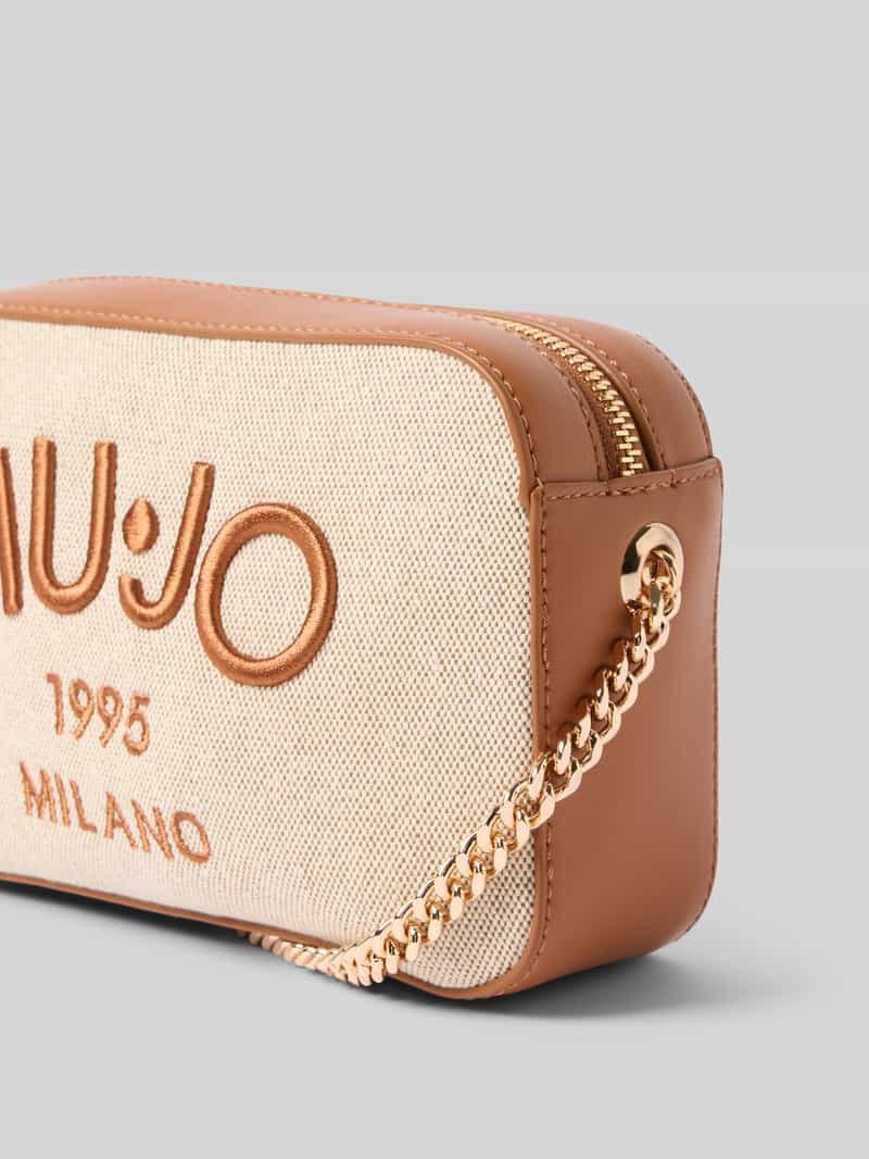 Liu Jo White Schoudertas met labelstitching model 'BENA'