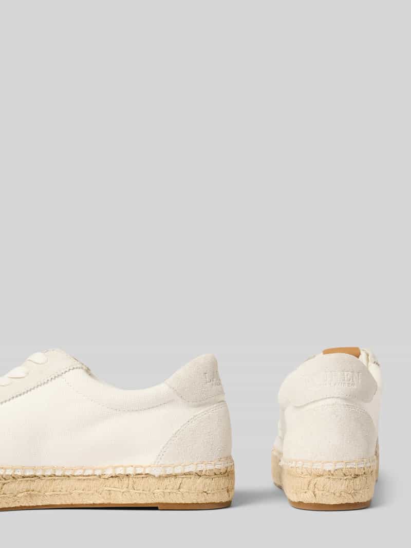 Lauren Ralph Lauren Sneakers van een mix van leer en textiel model 'LUIZE'