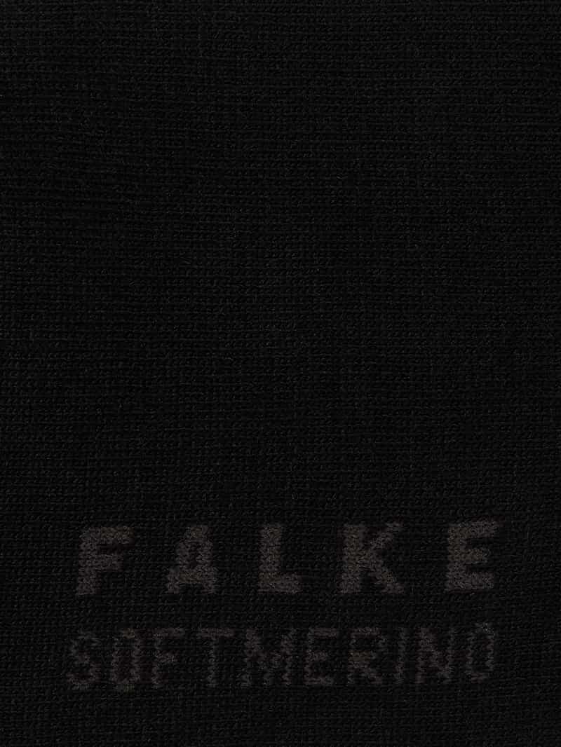 Falke Sokken met labelopschrift model 'SOFTMERINO'