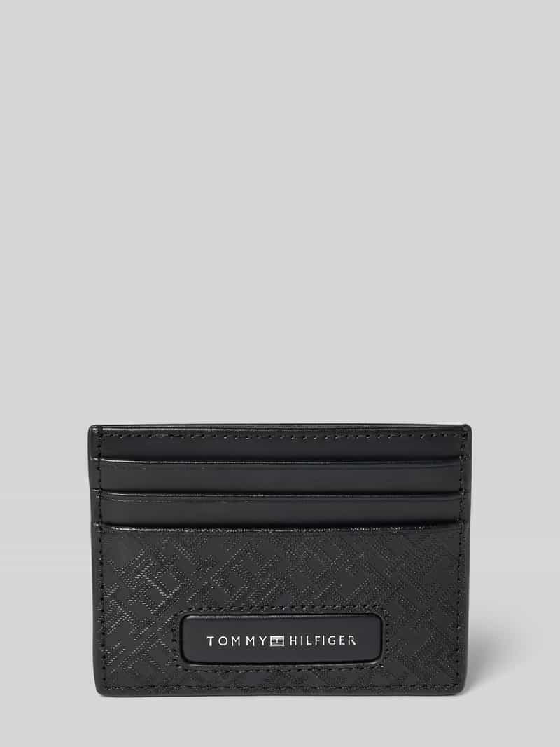 Tommy Hilfiger Leren pasjeshouder met labelprint