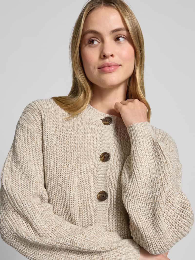 Vero Moda Relaxed fit gebreid jack met enkele knoopsluiting model 'LEA'