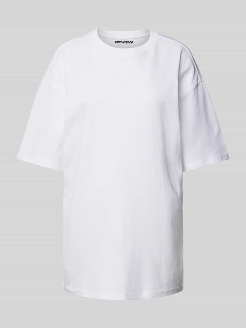 Review Oversized T-shirt met extra brede schouders