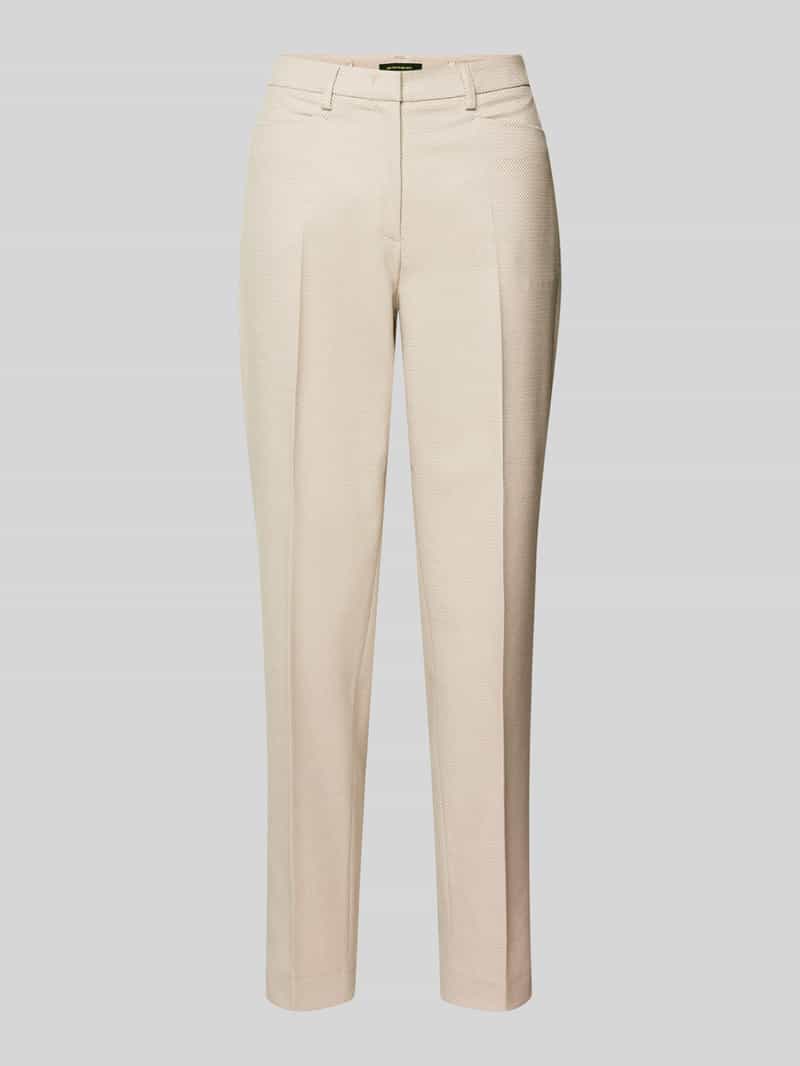 MORE & MORE Regular fit stoffen broek met structuurmotief