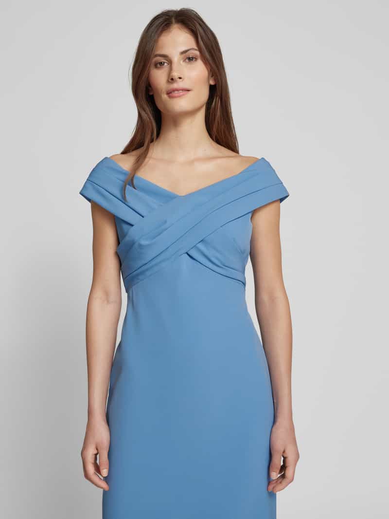 Lauren Ralph Lauren Avondjurk met vaste plooien model 'IRENE'