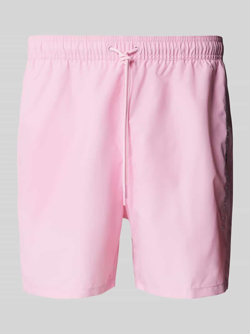 Tommy Hilfiger Regular fit korte zwembroek met labelstitching