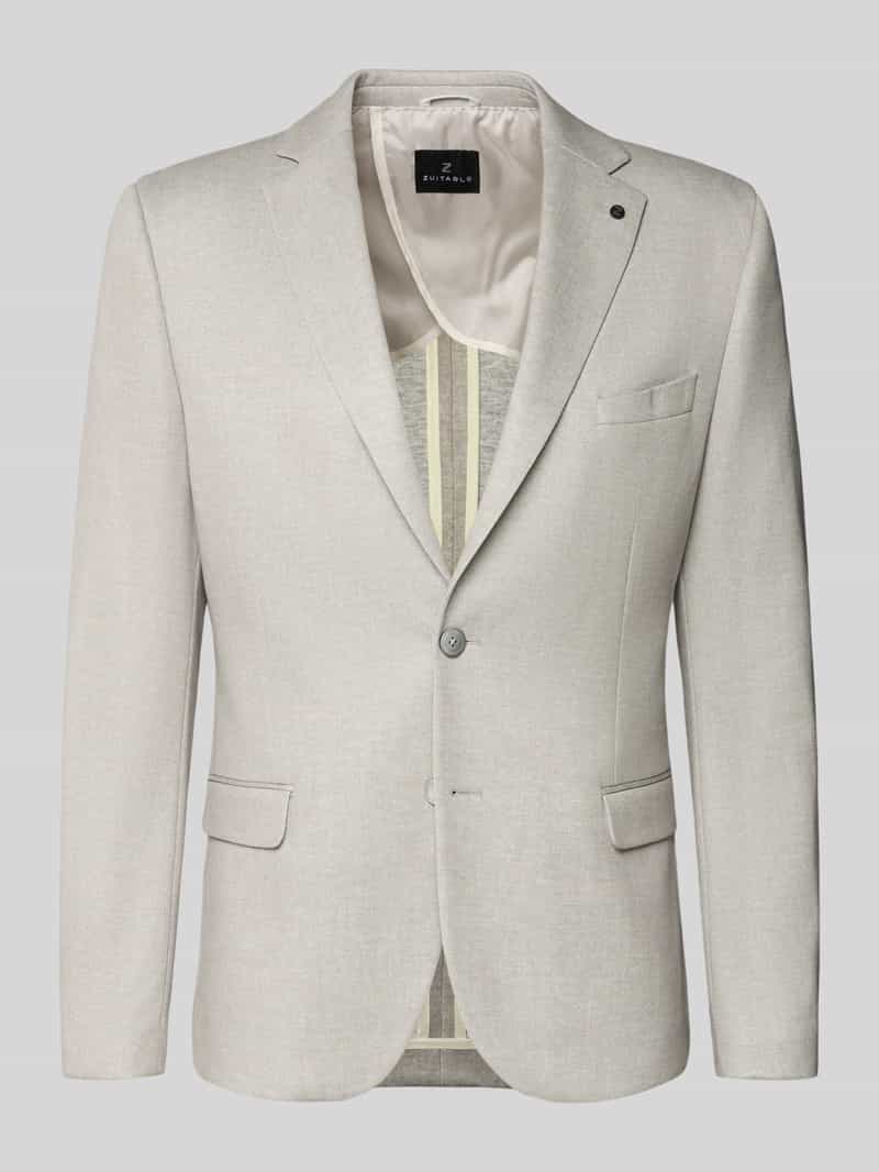 slim fit 2-knoops colbert met klepzakken model 'Nick'