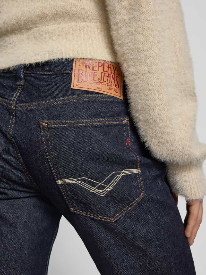 Replay Regular fit jeans met steekzakken model 'DERRYCK'